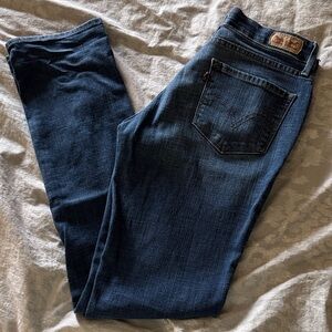 Levi's Blue Denim Jeans with Branded Waist Label
